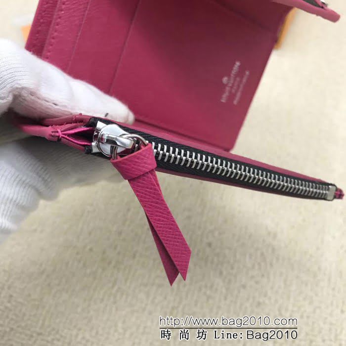 路易威登LV頂級原單 M62980黑色 VICTORINE錢夾EpiBloomingCorners限定版  ZY1124